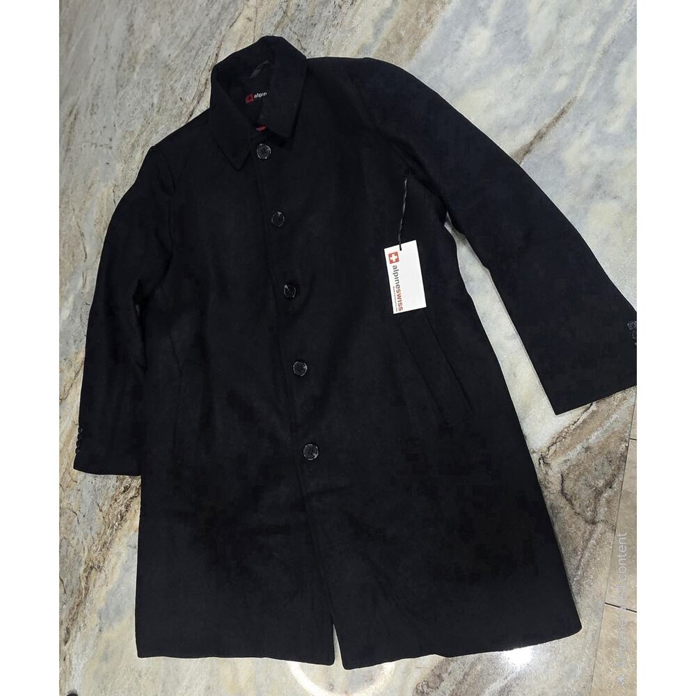 Alpine Swiss Orson Men's Wool Blend Car Coat Size Large